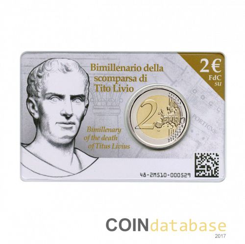 Set Reverse Image minted in ITALY in 2017 (2€ Coincard BU)  - The Coin Database