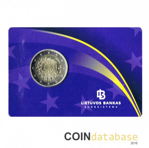 Set Obverse Image minted in LITHUANIA in 2015 (2€ Coincard BU)  - The Coin Database