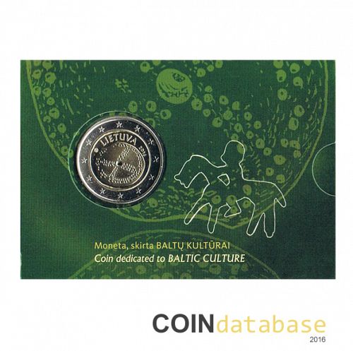 Set Obverse Image minted in LITHUANIA in 2016 (2€ Coincard BU)  - The Coin Database