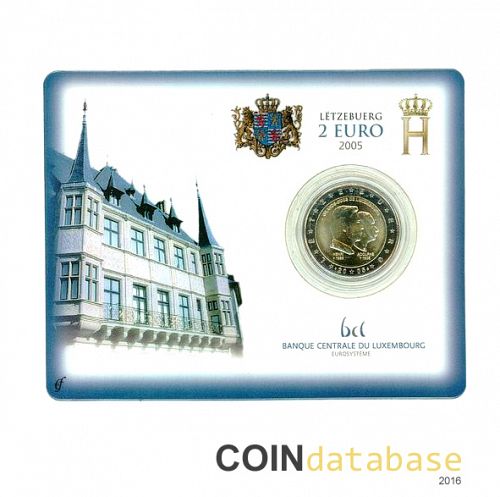 Set Obverse Image minted in LUXEMBOURG in 2005 (2€ Coincard BU)  - The Coin Database
