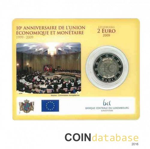 Set Obverse Image minted in LUXEMBOURG in 2009 (2€ Coincard BU)  - The Coin Database