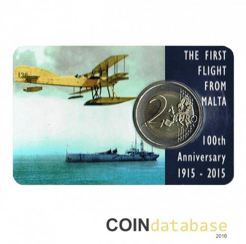 Set Obverse Image minted in MALTA in 2015 (2€ Coincard BU)  - The Coin Database