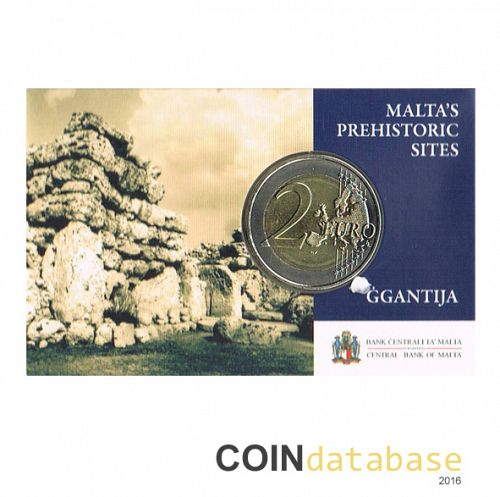 Set Obverse Image minted in MALTA in 2016 (2€ Coincard BU)  - The Coin Database