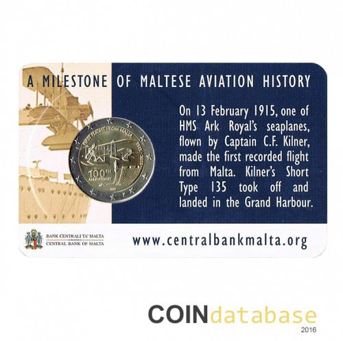 Set Reverse Image minted in MALTA in 2015 (2€ Coincard BU)  - The Coin Database
