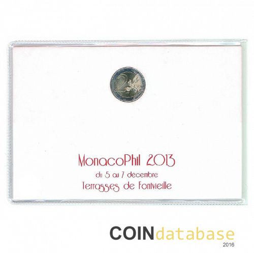 Set Obverse Image minted in MONACO in 2013 (2€ Coincard BU)  - The Coin Database