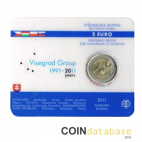 Set Obverse Image minted in SLOVAKIA in 2011 (2€ Coincard BU)  - The Coin Database