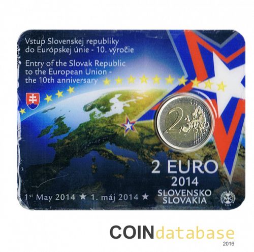 Set Obverse Image minted in SLOVAKIA in 2014 (2€ Coincard BU)  - The Coin Database