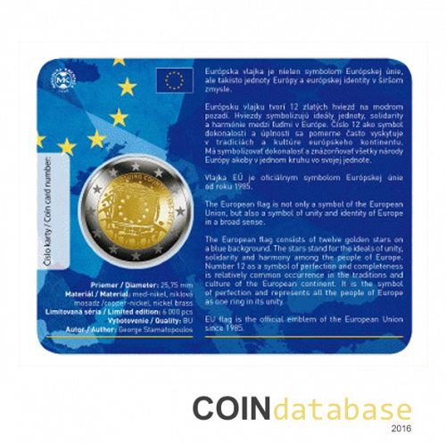 Set Reverse Image minted in SLOVAKIA in 2015 (2€ Coincard BU)  - The Coin Database