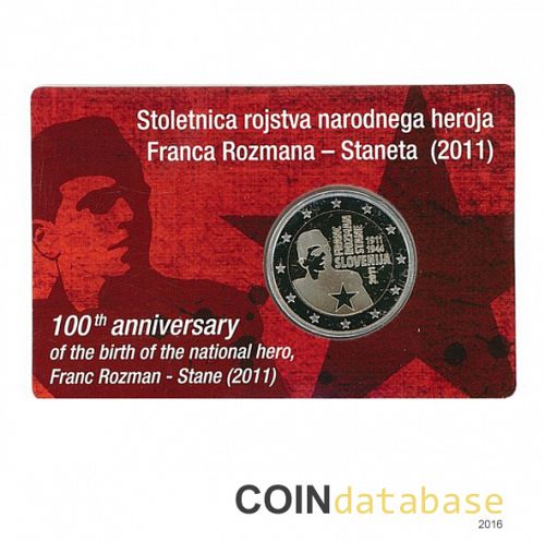 Set Obverse Image minted in SLOVENIA in 2011 (2€ Coincard PROOF)  - The Coin Database
