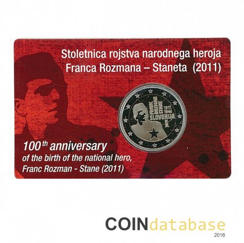 Set Obverse Image minted in SLOVENIA in 2011 (2€ Coincard PROOF)  - The Coin Database