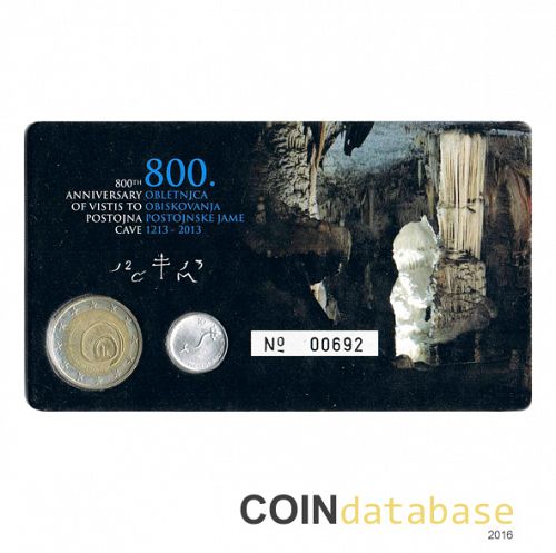 Set Obverse Image minted in SLOVENIA in 2013 (2€ Coincard PROOF)  - The Coin Database