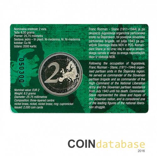 Set Reverse Image minted in SLOVENIA in 2011 (2€ Coincard PROOF)  - The Coin Database