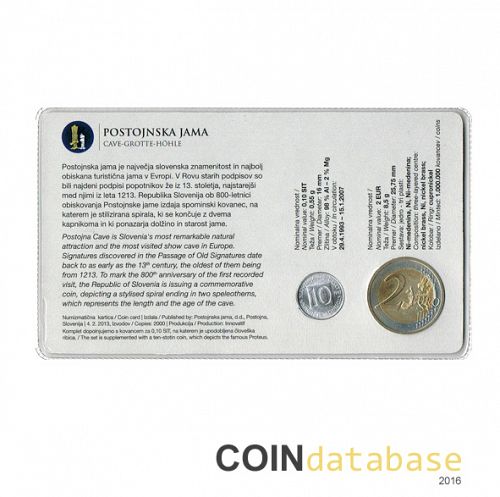 Set Reverse Image minted in SLOVENIA in 2013 (2€ Coincard PROOF)  - The Coin Database