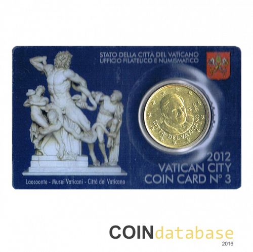 Set Obverse Image minted in VATICAN in 2012 (50ct Coincard)  - The Coin Database