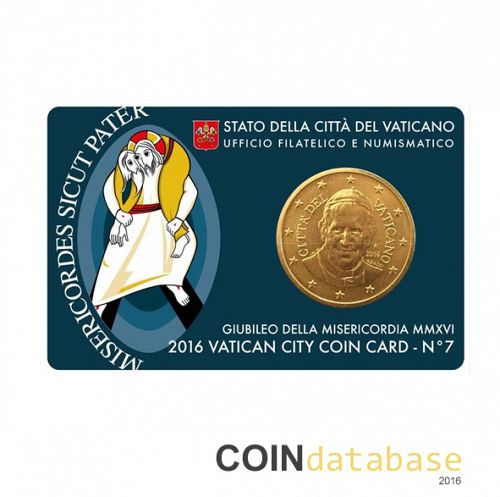 Set Obverse Image minted in VATICAN in 2016 (50ct Coincard)  - The Coin Database