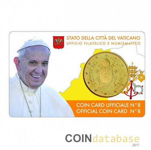 Set Obverse Image minted in VATICAN in 2017 (50ct Coincard)  - The Coin Database