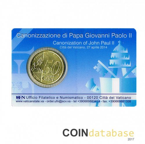 Set Reverse Image minted in VATICAN in 2014 (50ct Coincard)  - The Coin Database