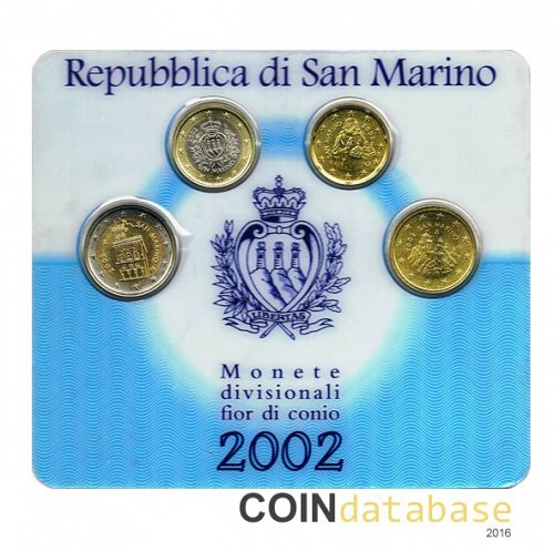 Set Obverse Image minted in SAN MARINO in 2002 (Annual 