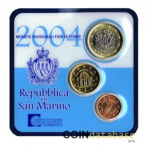 Set Obverse Image minted in SAN MARINO in 2004 (Annual 