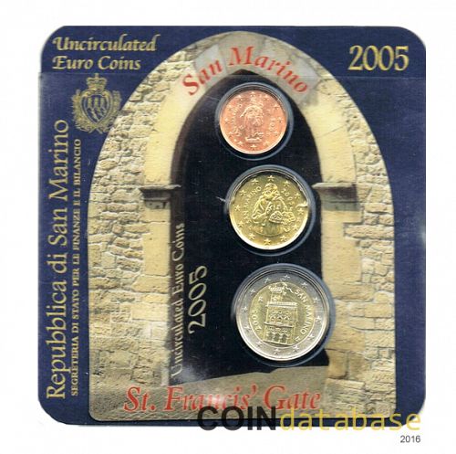 Set Obverse Image minted in SAN MARINO in 2005 (Annual 
