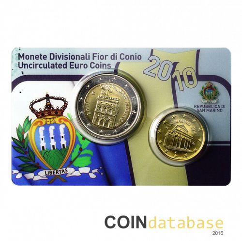 Set Obverse Image minted in SAN MARINO in 2010 (Annual 