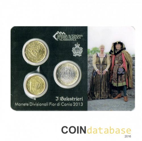 Set Reverse Image minted in SAN MARINO in 2013 (Annual 