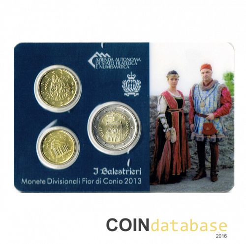 Set Reverse Image minted in SAN MARINO in 2013 (Annual 