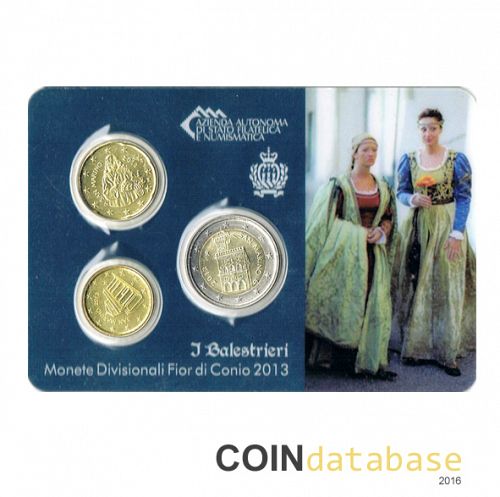 Set Reverse Image minted in SAN MARINO in 2013 (Annual 