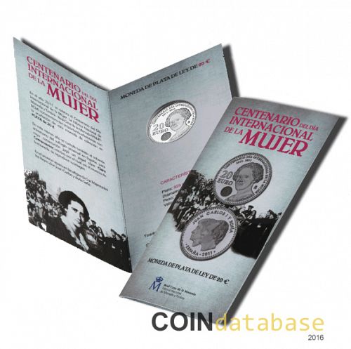 Set Obverse Image minted in SPAIN in 2011 (20€ Commemorative BU)  - The Coin Database