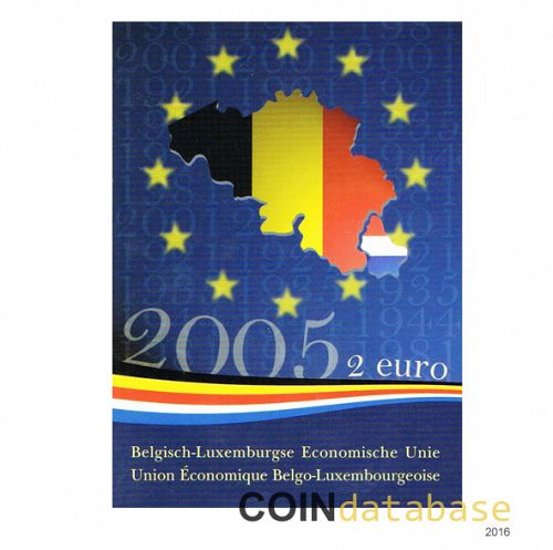 Set Obverse Image minted in BELGIUM in 2005 (2€ Commemorative Mint Sets BU)  - The Coin Database