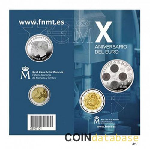 Set Obverse Image minted in SPAIN in 2012 (2€ Commemorative BU + 30€ (Silver))  - The Coin Database