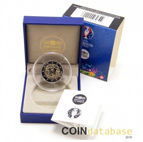 Set Obverse Image minted in FRANCE in 2016 (2€ Commemorative PROOF)  - The Coin Database