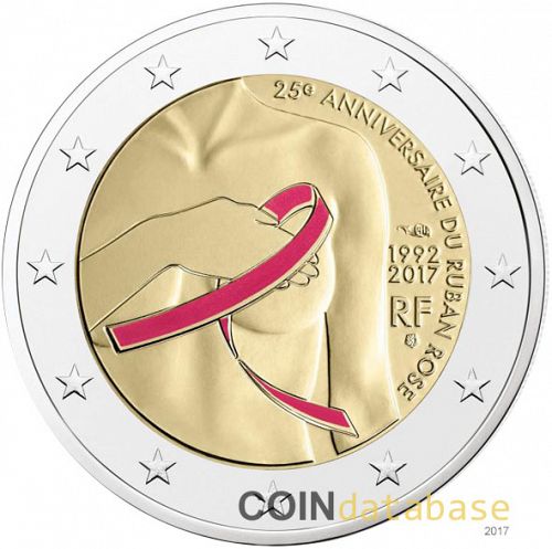 Set Reverse Image minted in FRANCE in 2017 (2€ Commemorative PROOF)  - The Coin Database