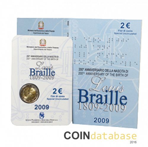 Set Obverse Image minted in ITALY in 2009 (2€ Commemorative Mint Sets BU)  - The Coin Database