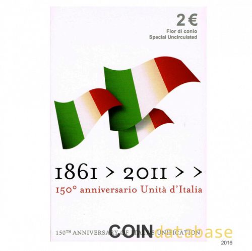 Set Obverse Image minted in ITALY in 2011 (2€ Commemorative Mint Sets BU)  - The Coin Database