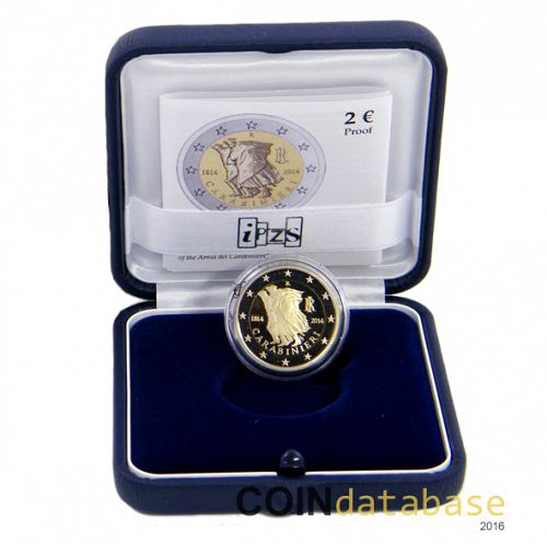 Set Obverse Image minted in ITALY in 2014 (2€ Commemorative Mint Sets PROOF)  - The Coin Database
