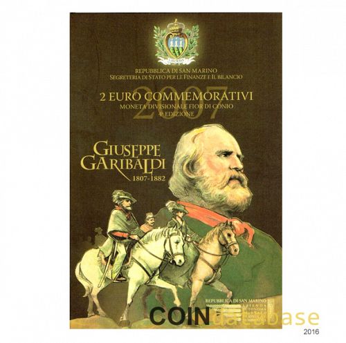 Set Obverse Image minted in SAN MARINO in 2007 (2€ Commemorative set - BU)  - The Coin Database