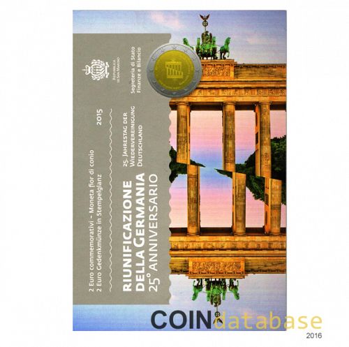 Set Obverse Image minted in SAN MARINO in 2015 (2€ Commemorative set - BU)  - The Coin Database