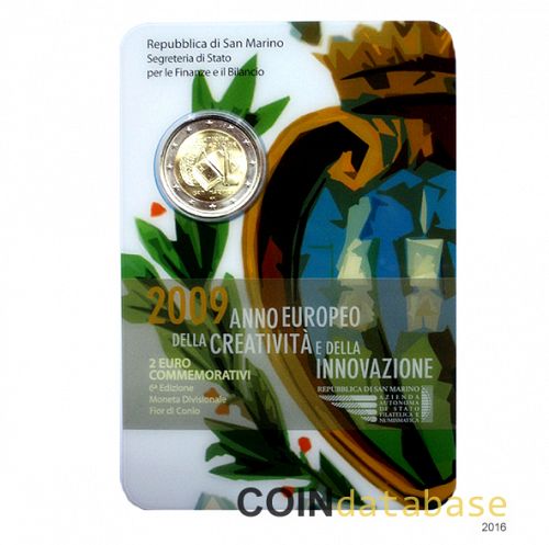 Set Reverse Image minted in SAN MARINO in 2009 (2€ Commemorative set - BU)  - The Coin Database