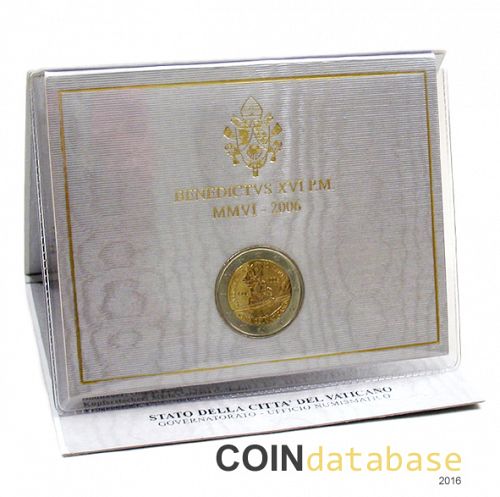 Set Obverse Image minted in VATICAN in 2006 (2€ Commemorative BU)  - The Coin Database