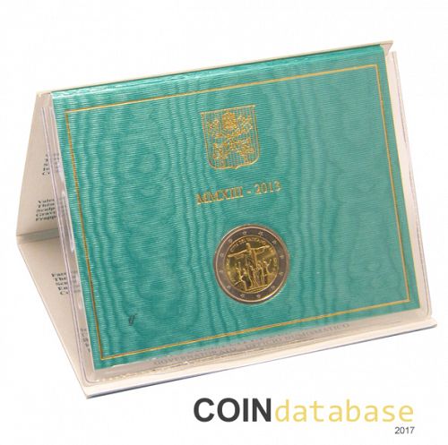 Set Obverse Image minted in VATICAN in 2013 (2€ Commemorative BU)  - The Coin Database