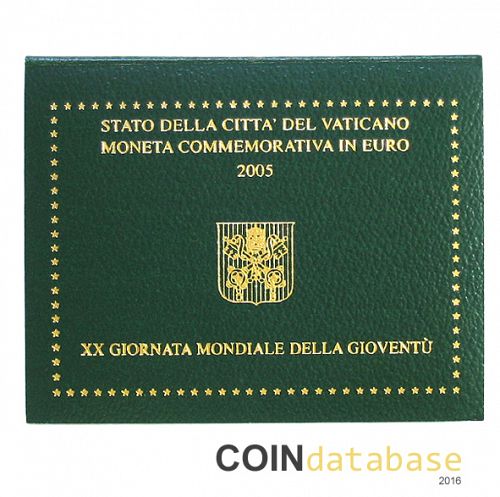 Set Reverse Image minted in VATICAN in 2005 (2€ Commemorative BU)  - The Coin Database