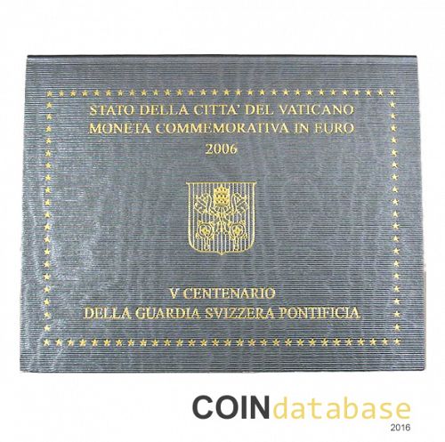 Set Reverse Image minted in VATICAN in 2006 (2€ Commemorative BU)  - The Coin Database