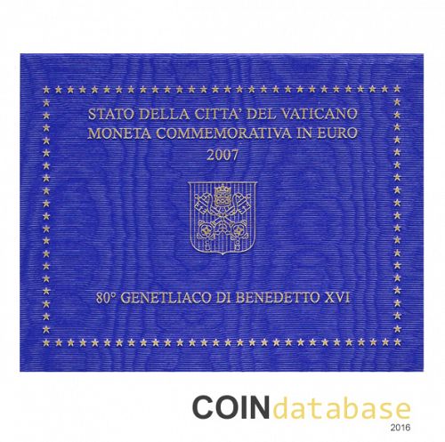 Set Reverse Image minted in VATICAN in 2007 (2€ Commemorative BU)  - The Coin Database