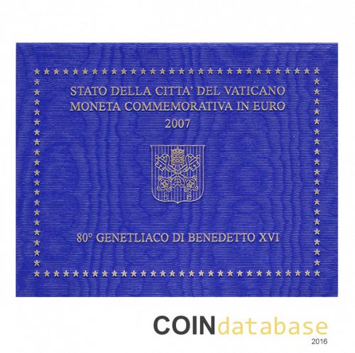 Set Reverse Image minted in VATICAN in 2007 (2€ Commemorative BU)  - The Coin Database