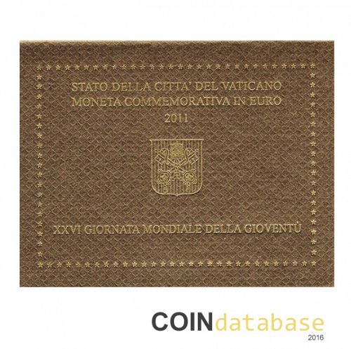 Set Reverse Image minted in VATICAN in 2011 (2€ Commemorative BU)  - The Coin Database