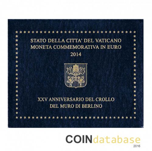 Set Reverse Image minted in VATICAN in 2014 (2€ Commemorative BU)  - The Coin Database