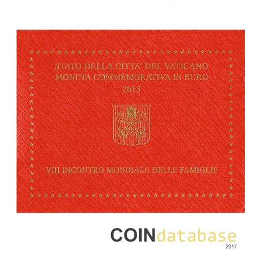 Set Reverse Image minted in VATICAN in 2015 (2€ Commemorative BU)  - The Coin Database