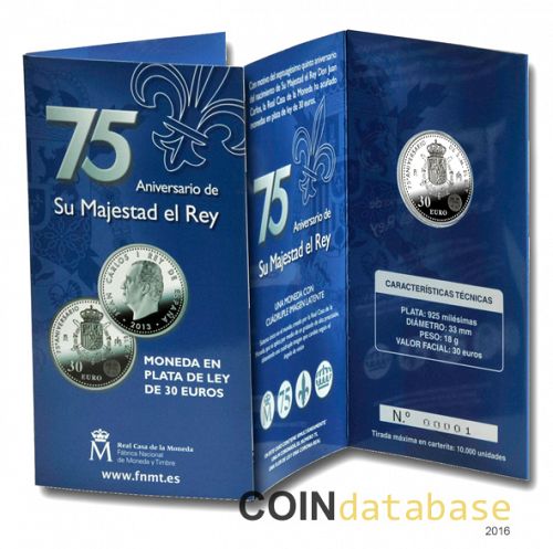 Set Obverse Image minted in SPAIN in 2013 (30€ Commemorative BU)  - The Coin Database