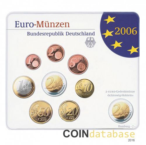 Set Obverse Image minted in GERMANY in 2006J (Annual Mint Sets BU)  - The Coin Database